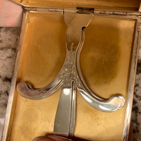 Vintage Sterling Silver Cigarette/Card Case - Picture 9 of 11